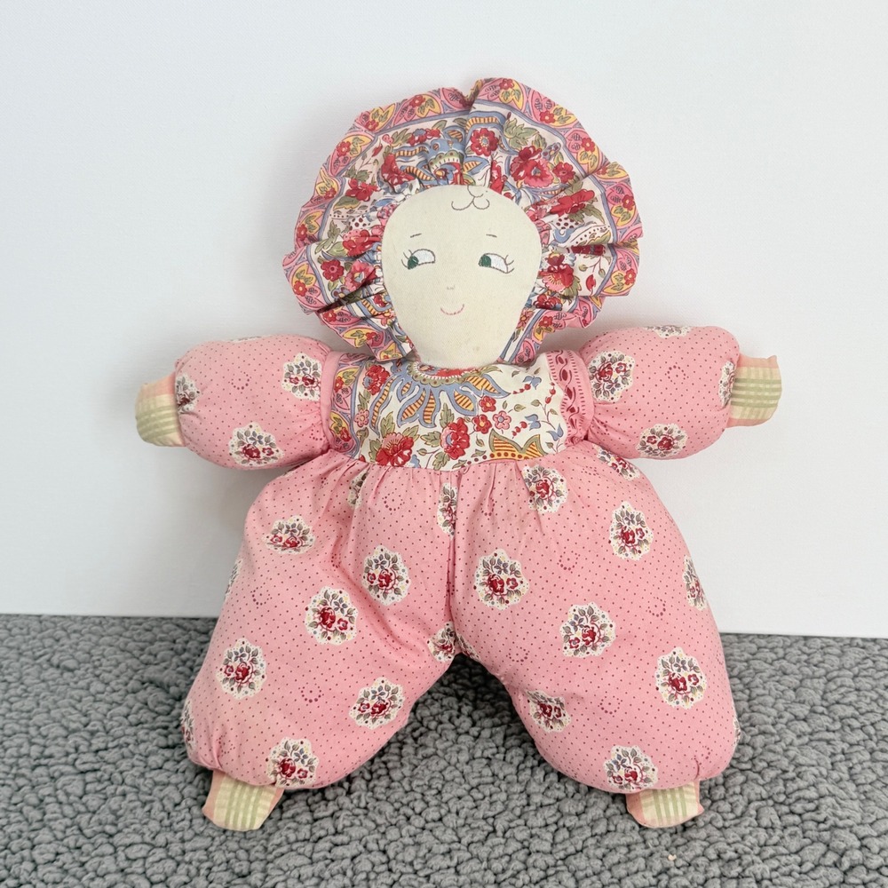 Pierre Deux Soft Doll Unisex Pink Excellent French Country Floral Calico Decor